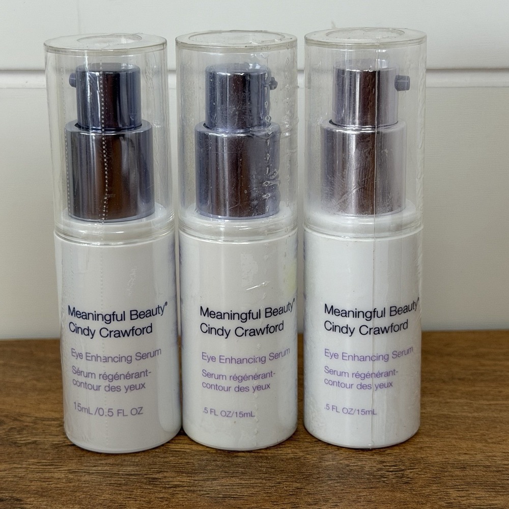 Cindy Crawford Meaningful Beauty Eye Enhancing Serum 0.5 oz 15 mL 3 Sealed NOS